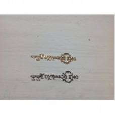 Μεταλλικό Διακοσμητικό Κλειδί Τύχη 7,5Χ1,9cm Silver_KETYX-01